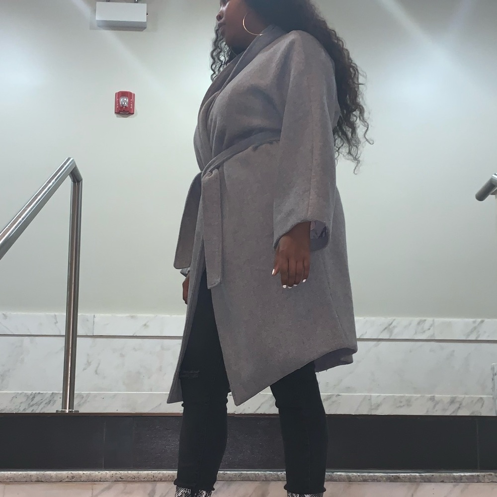 Grey Peacoat